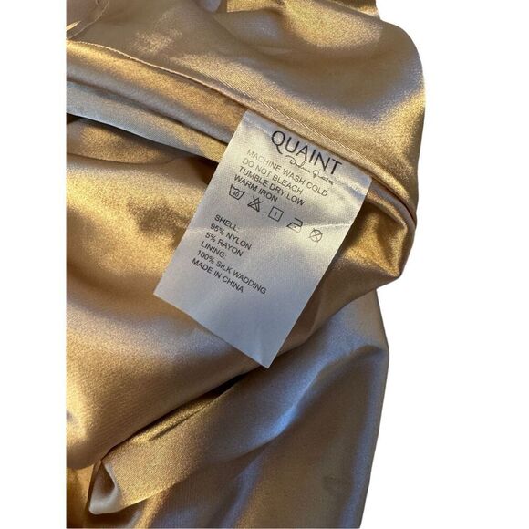 Quaint size 34 tan brown button jacket - NWT - Picture 4 of 13